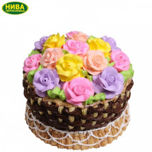 Торт Корзина с цветами